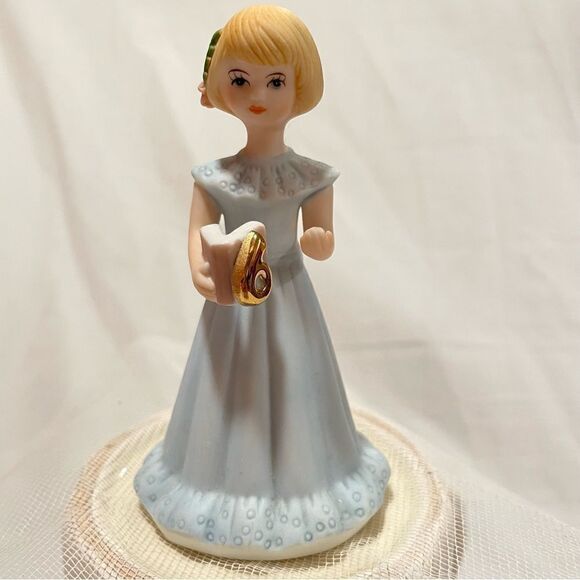 6th birthday cake topper Growing up birthday girls vintage Enesco - Picture 6 of 13